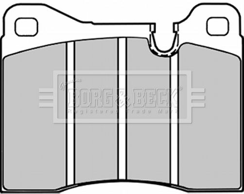 BORG & BECK Комплект тормозных колодок, дисковый тормоз BBP1013